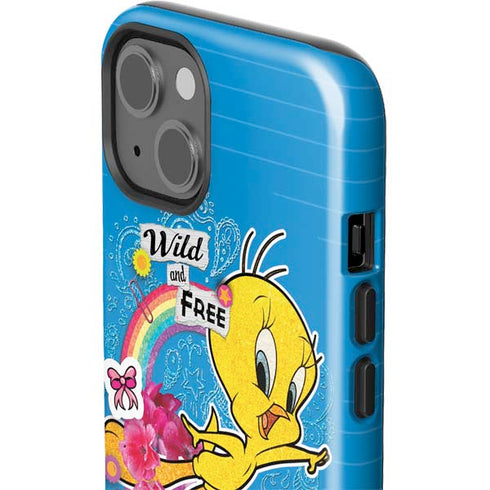 Looney Tunes Tweety Bird Wild and Free iPhone 15 Impact Case