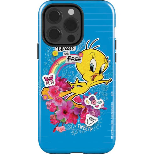 Looney Tunes Tweety Bird Wild and Free iPhone 15 Pro Impact Case