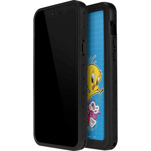 Looney Tunes Tweety Bird Wild and Free iPhone 15 Pro Waterproof Case