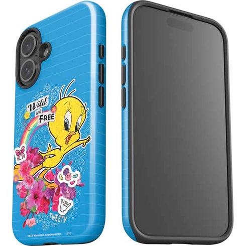 Looney Tunes Tweety Bird Wild and Free iPhone 16 Impact Case