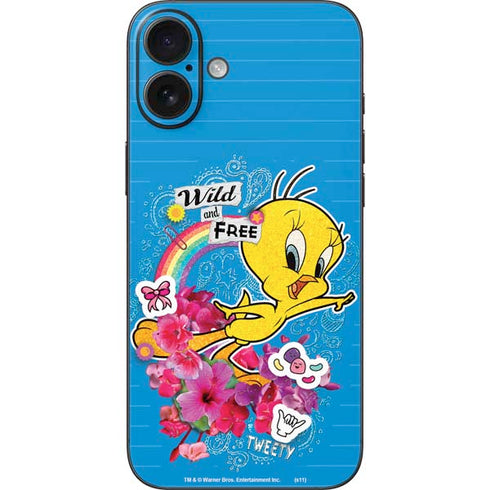 Looney Tunes Tweety Bird Wild and Free iPhone 16 Plus Skin