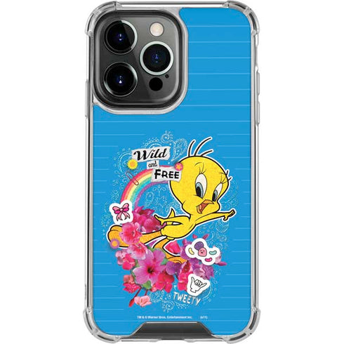 Looney Tunes Tweety Bird Wild and Free iPhone 16 Pro Clear Case
