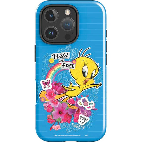 Looney Tunes Tweety Bird Wild and Free iPhone 16 Pro Impact Case