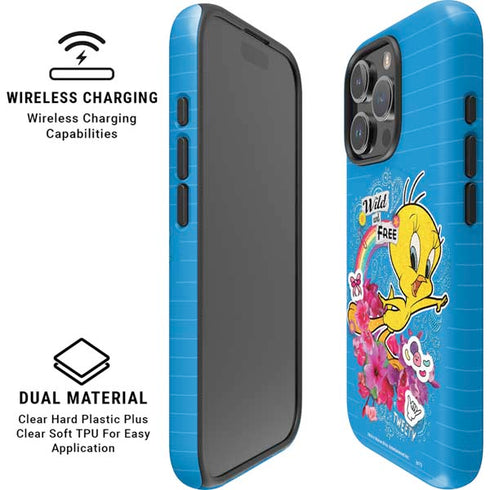 Looney Tunes Tweety Bird Wild and Free iPhone 16 Pro Magsafe Impact Case
