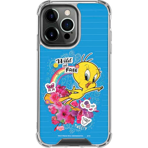 Looney Tunes Tweety Bird Wild and Free iPhone 16 Pro Max Clear Case
