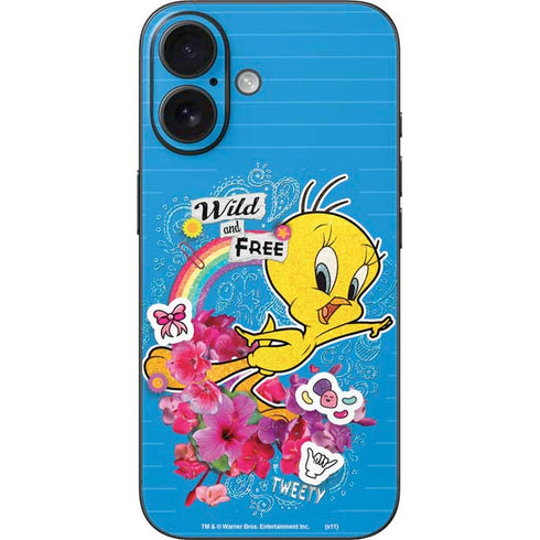 Looney Tunes Tweety Bird Wild and Free iPhone 16 Skin