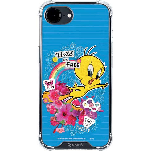 Looney Tunes Tweety Bird Wild and Free iPhone 16e Clear Case