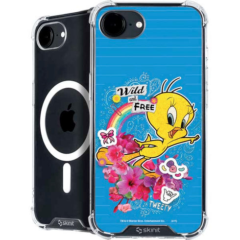 Looney Tunes Tweety Bird Wild and Free iPhone 16e MagSafe Case