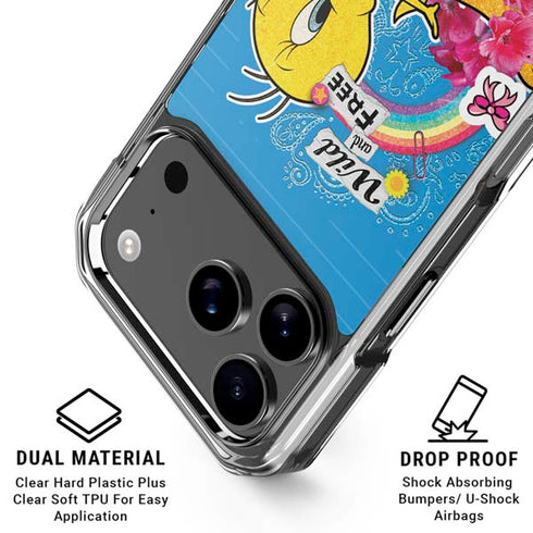 Looney Tunes Tweety Bird Wild and Free iPhone 18 Pro Clear Case