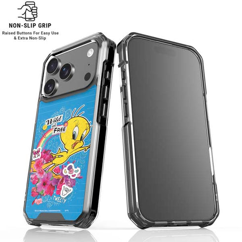 Looney Tunes Tweety Bird Wild and Free iPhone 18 Pro Clear Case