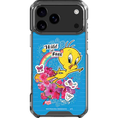 Looney Tunes Tweety Bird Wild and Free iPhone 18 Pro Max Clear Case