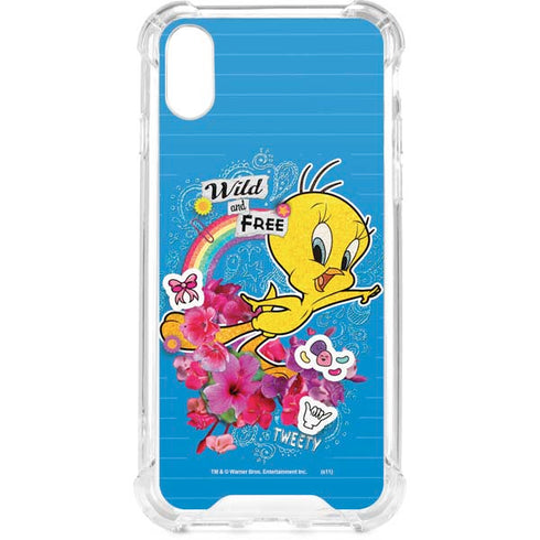 Looney Tunes Tweety Bird Wild and Free iPhone XS Clear Case