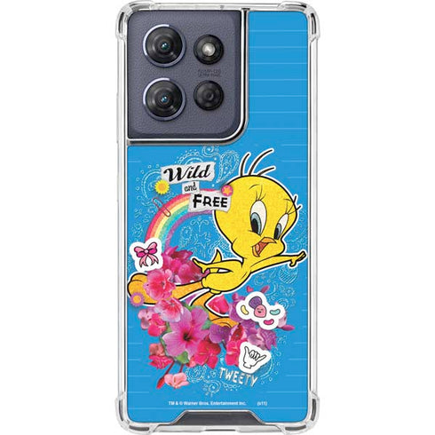 Looney Tunes Tweety Bird Wild and Free Moto G Power 5G (2025) Clear Case