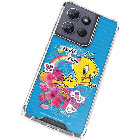 Looney Tunes Tweety Bird Wild and Free Moto G Power 5G (2025) Clear Case
