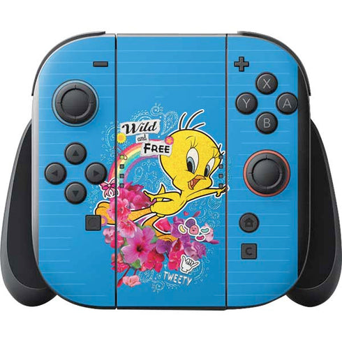 Looney Tunes Tweety Bird Wild and Free Nintendo Switch 2 (2025) with Joy-Con Skin
