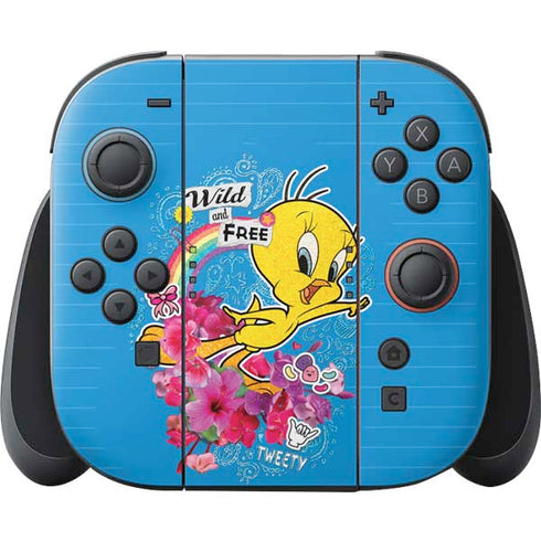 Looney Tunes Tweety Bird Wild and Free Nintendo Switch 2 (2025) Joy-Con Controller Skin