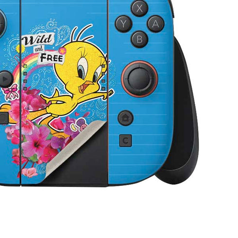 Looney Tunes Tweety Bird Wild and Free Nintendo Switch 2 (2025) Joy-Con Controller Skin