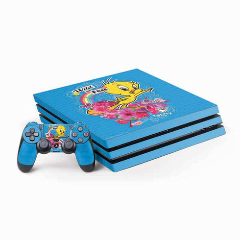 Looney Tunes Tweety Bird Wild and Free PlayStation PS4 Skins