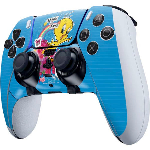Looney Tunes Tweety Bird Wild and Free PS5 DualSense Edge Pro Controller Skin