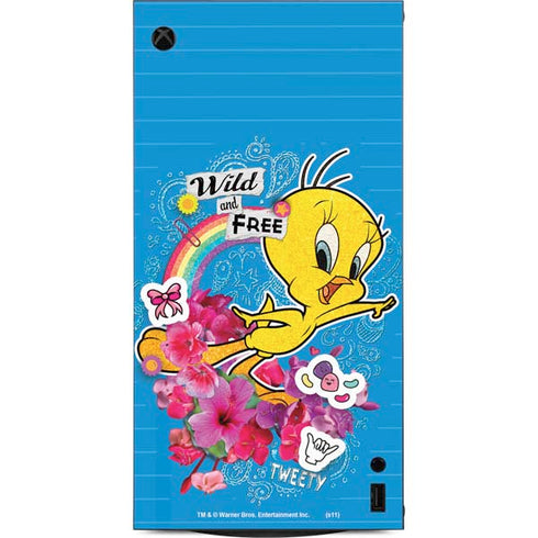 Looney Tunes Tweety Bird Wild and Free XBox Series X Digital Edition Console Skin