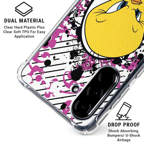 Looney Tunes Tweety Bird with Attitude Galaxy A36 5G Clear Case