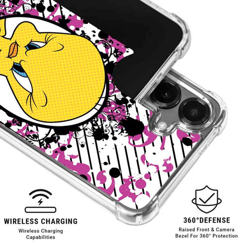 Looney Tunes Tweety Bird with Attitude Galaxy S26 Plus Clear Case