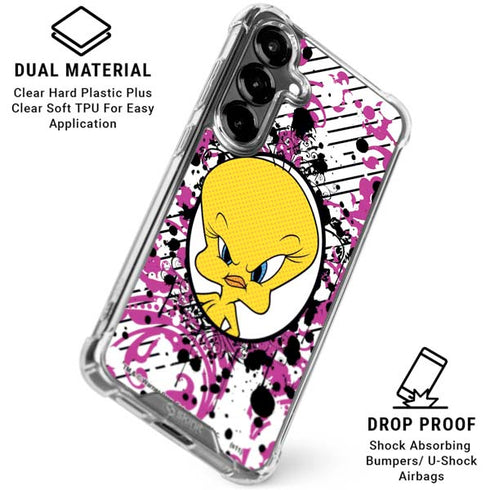 Looney Tunes Tweety Bird with Attitude Galaxy S26 Plus Clear Case