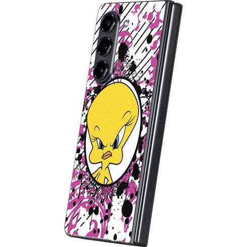 Looney Tunes Tweety Bird with Attitude Galaxy Z Fold5 5G Skin