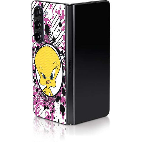 Looney Tunes Tweety Bird with Attitude Galaxy Z Fold5 5G Skin