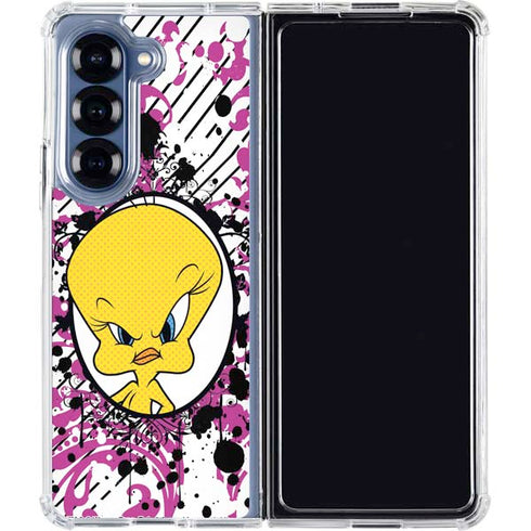 Looney Tunes Tweety Bird with Attitude Galaxy Z Fold6 Clear Case
