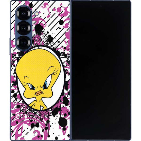 Looney Tunes Tweety Bird with Attitude Galaxy Z Fold6 Skin