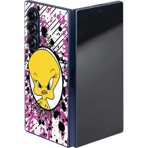 Looney Tunes Tweety Bird with Attitude Galaxy Z Fold6 Skin