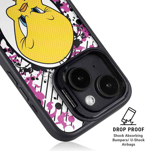 Looney Tunes Tweety Bird with Attitude iPhone 14 Kickstand Case