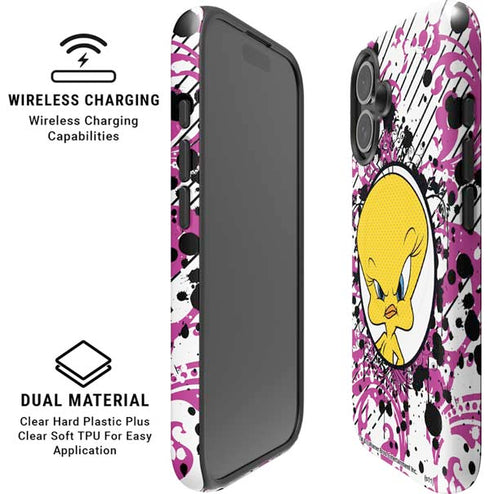 Looney Tunes Tweety Bird with Attitude iPhone 16 Plus Magsafe Impact Case