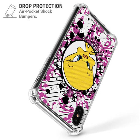 Looney Tunes Tweety Bird with Attitude iPhone X/XS Clear Case