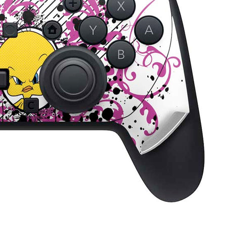 Looney Tunes Tweety Bird with Attitude Nintendo Switch 2 (2025) Pro Controller Skin
