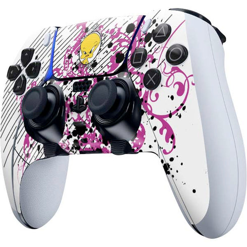 Looney Tunes Tweety Bird with Attitude PS5 DualSense Edge Pro Controller Skin