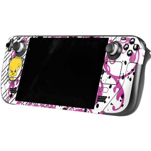 Looney Tunes Tweety Bird with Attitude Steam Deck Handheld Gaming Computer Skin