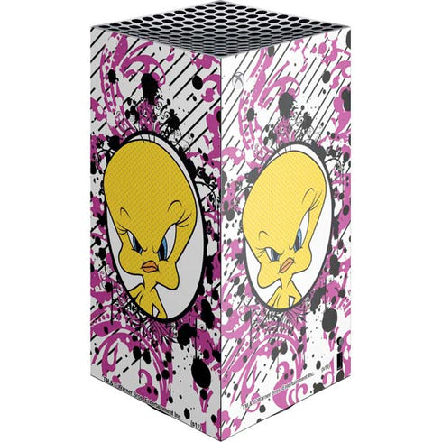 Looney Tunes Tweety Bird with Attitude XBox Series X Digital Edition Console Skin