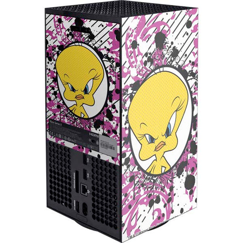 Looney Tunes Tweety Bird with Attitude XBox Series X Digital Edition Console Skin