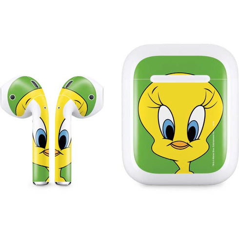 Looney Tunes Tweety Bird Zoomed In Apple AirPods Skin