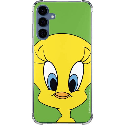 Looney Tunes Tweety Bird Zoomed In Galaxy A35 5G Clear Case