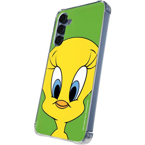 Looney Tunes Tweety Bird Zoomed In Galaxy A55 5G Clear Case