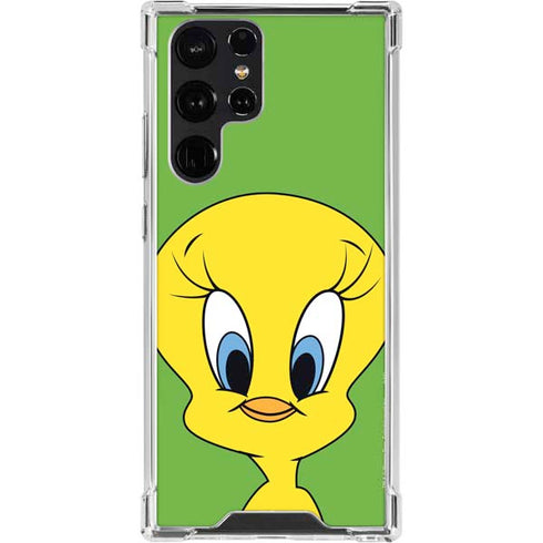 Looney Tunes Tweety Bird Zoomed In Galaxy S23 Ultra Clear Case