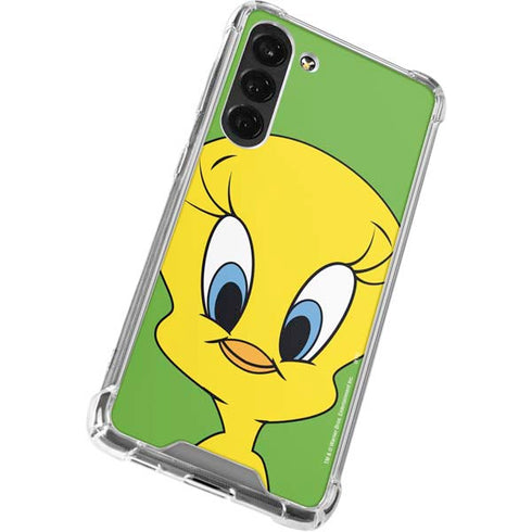 Looney Tunes Tweety Bird Zoomed In Galaxy S24 FE Clear Case