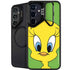 Looney Tunes Tweety Bird Zoomed In Galaxy S25 Kickstand Case