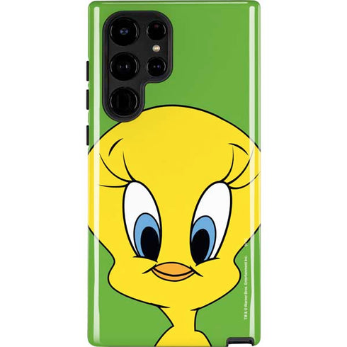 Looney Tunes Tweety Bird Zoomed In Galaxy Cases