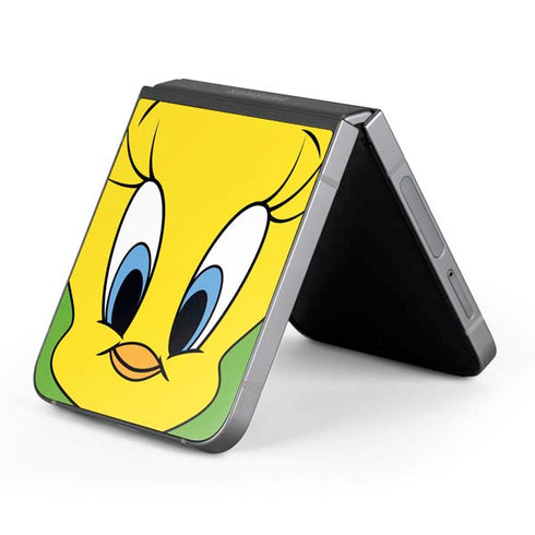 Looney Tunes Tweety Bird Zoomed In Galaxy Z Flip6 Skin