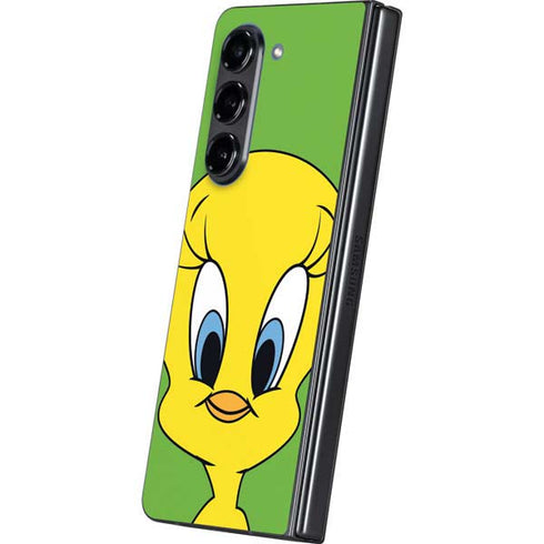 Looney Tunes Tweety Bird Zoomed In Galaxy Z Fold5 5G Skin