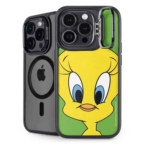 Looney Tunes Tweety Bird Zoomed In iPhone 13 Pro Max Kickstand Case